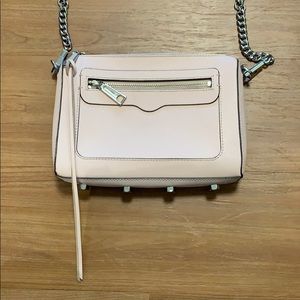 Rebecca Minkoff light pink leather crossbody bag